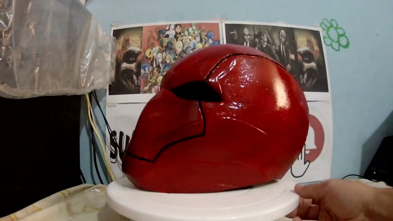 Como Hacer casco de red Hood capucha roja cosplay (Phantom663)