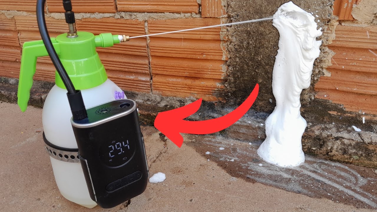 O GRANDE SEGREDO DE TRANSFORMAR UM PULVERIZADOR COMUM EM UMA MAQUINA DE ESPUMA ELETRICA