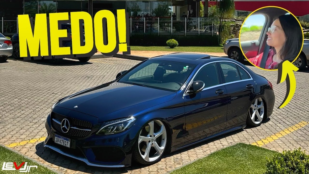REAÇÃO DA MINHA MULHER NA VIAGEM DE MERCEDES C250 REBAIXADA!
