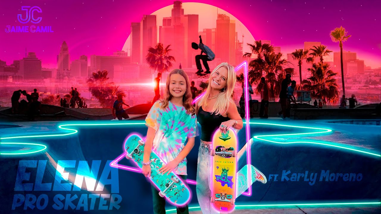 En Patineta con Elena y Karly Moreno! | Jaime Camil