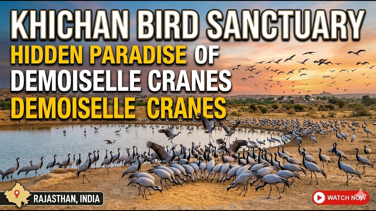 Khichan Bird Sanctuary: The Hidden Paradise of Demoiselle Cranes | Rajasthan Travel Vlog