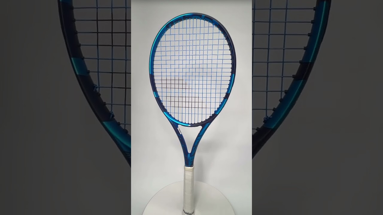 Тенісна ракетка Babolat Pure Drive зі струною Yonex Poly Tour PRO Blue