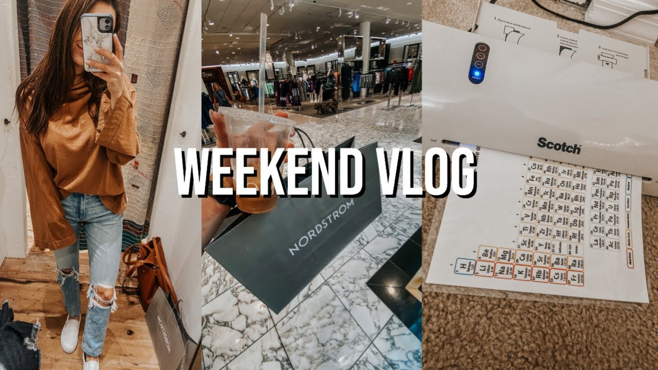 WEEKEND VLOG: shopping, chemistry homework, cooking dinner