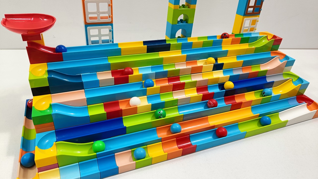 🎢 MEGA Long Marble Run – Fast Drops & Nonstop Racing Action!