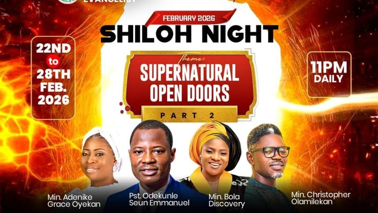 WELCOME TO DAY 6 FEBRUARY 2026  EDITION OF SHILOH NIGHT