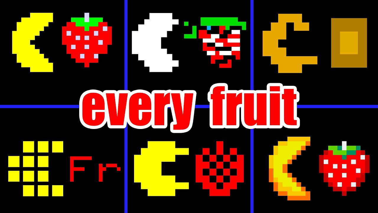 Pac-Man: Eating All Fruits in Every Version 🍒🍓🍊