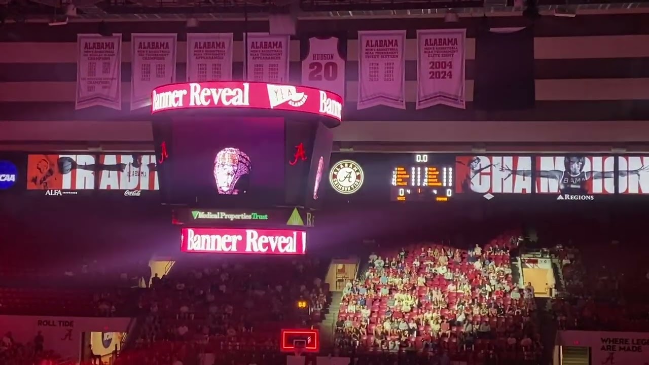 Alabama Reveals Final Four Banner, 3-Point & Dunk Contest Highlights