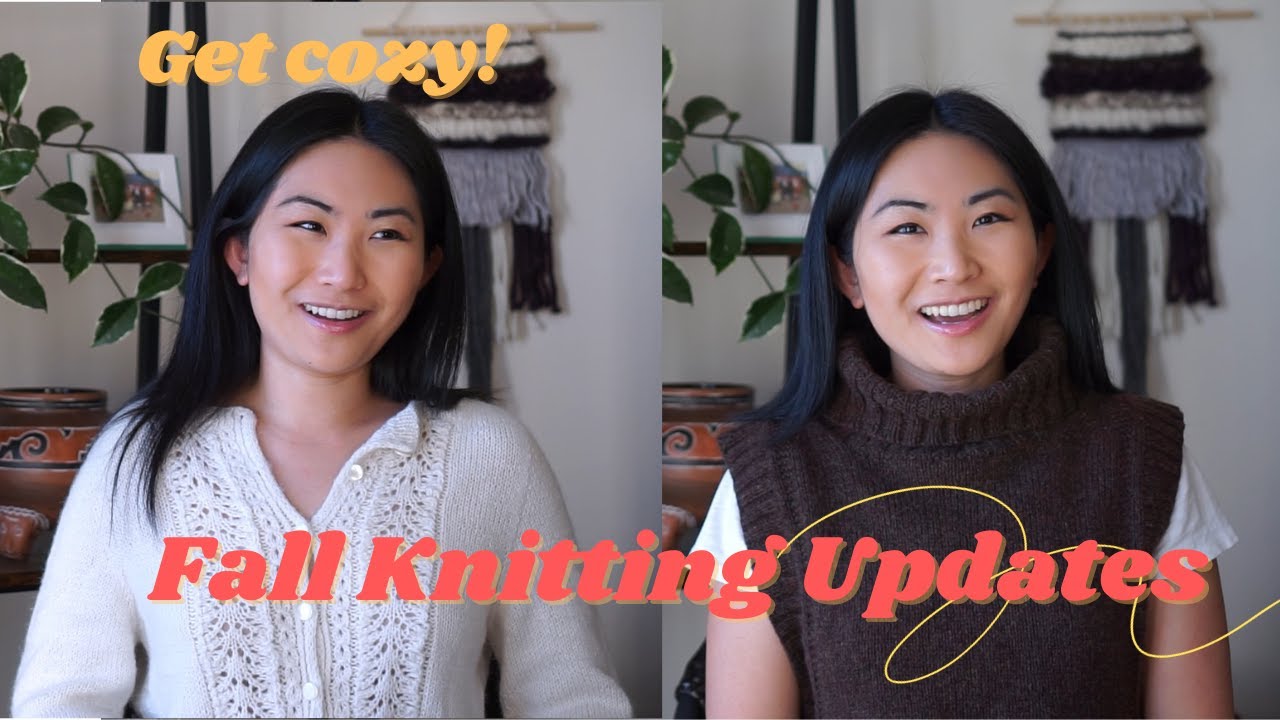 A cozy fall knitting update! Sweaters, a cardigan, a slipover + acquisitions from Japan!