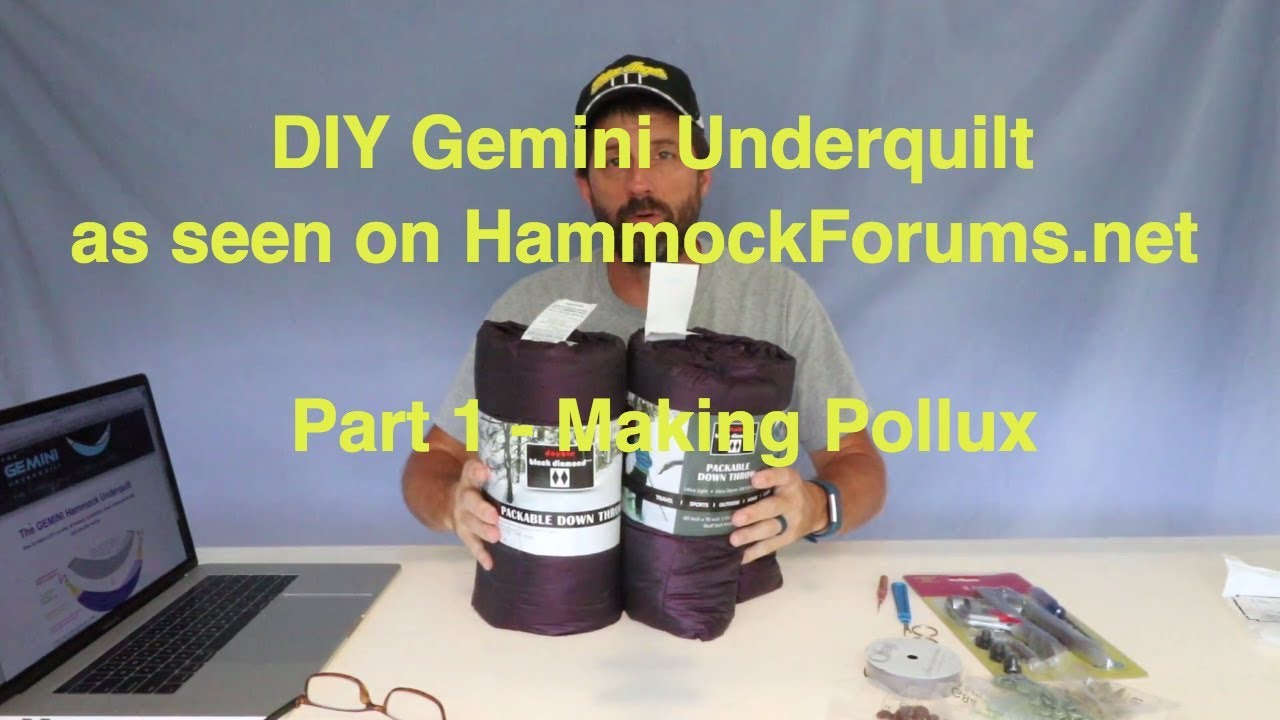 DIY Gemini Underquilt as seen on HammockForums.net - Part 1 - Making Pollux