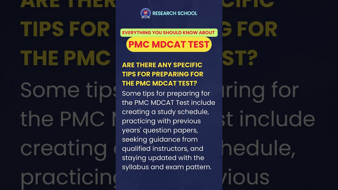 PMC MDCAT Test Preparation Tips: Proven Strategies for Success