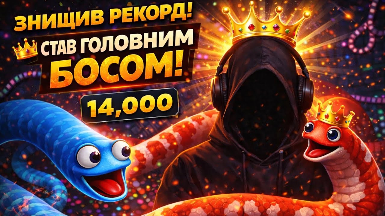 Граю в легендарну гру дитинства ! Slither.io