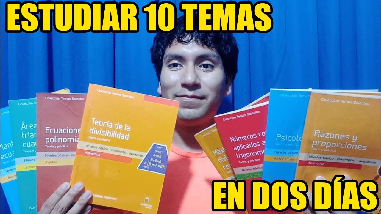 ME puse el RETO de estudiar 10 TEMAS de MATEMÁTICAS DESDE 0 en SOLO DOS DÍAS ¿Lo logré?
