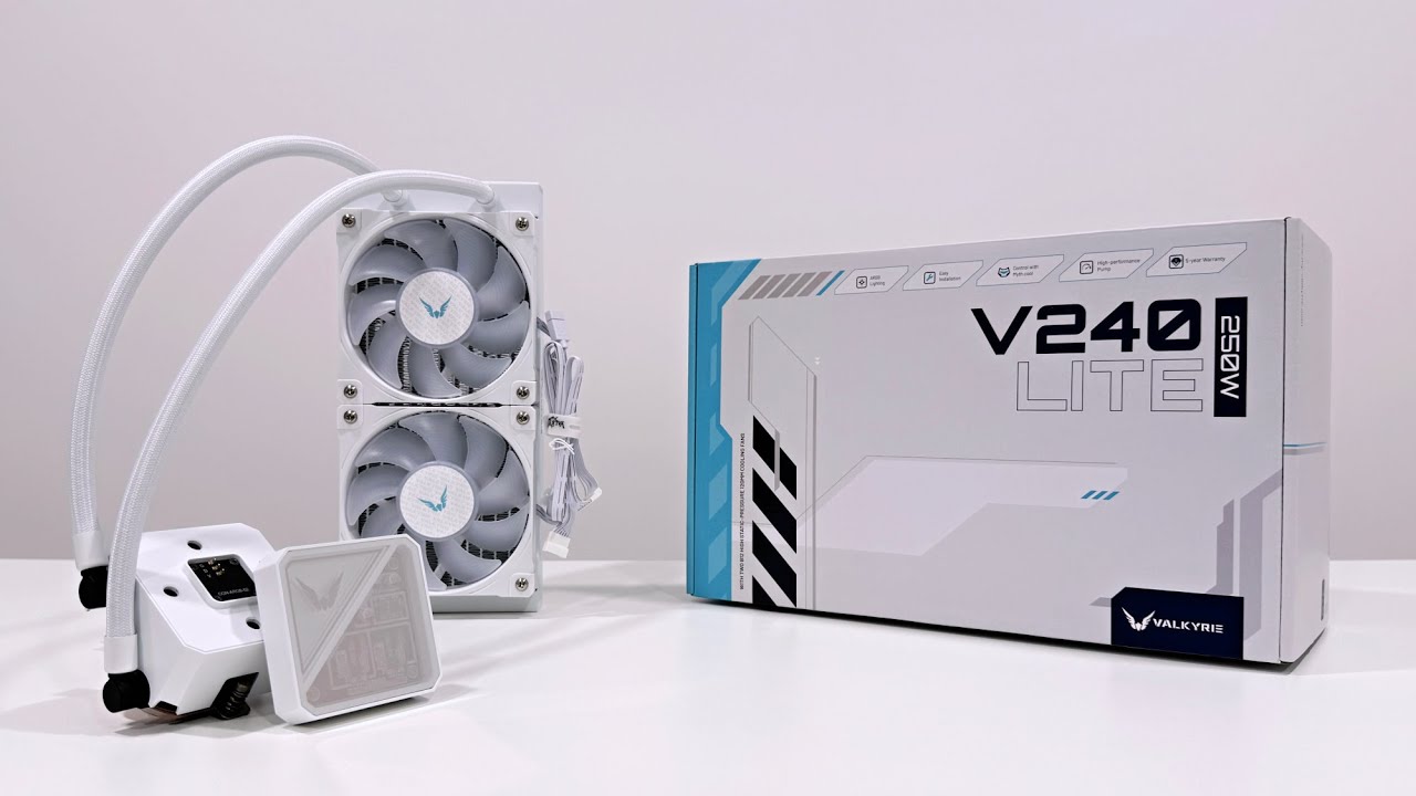 Valkyrie V240 Lite White AIO – Unboxing & Install on Intel LGA 1851 + Clean PC Build!