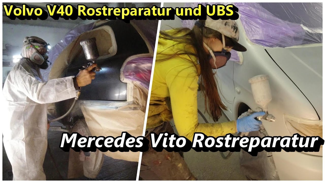 Volvo V 40 und Mercedes Vito Rostreparatur und Unterbodenschutz