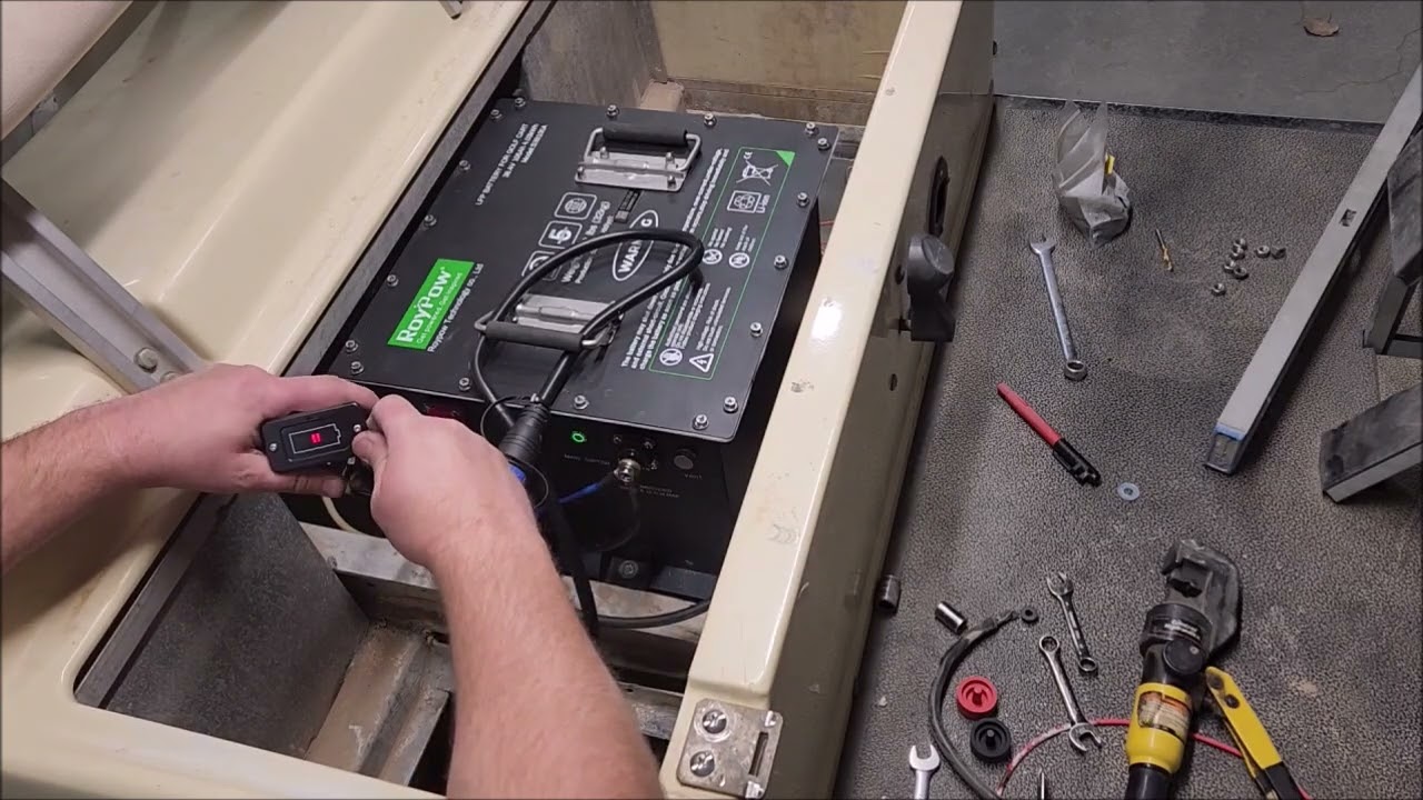 RoyPow Lithium-ion Golf Cart Battery Install