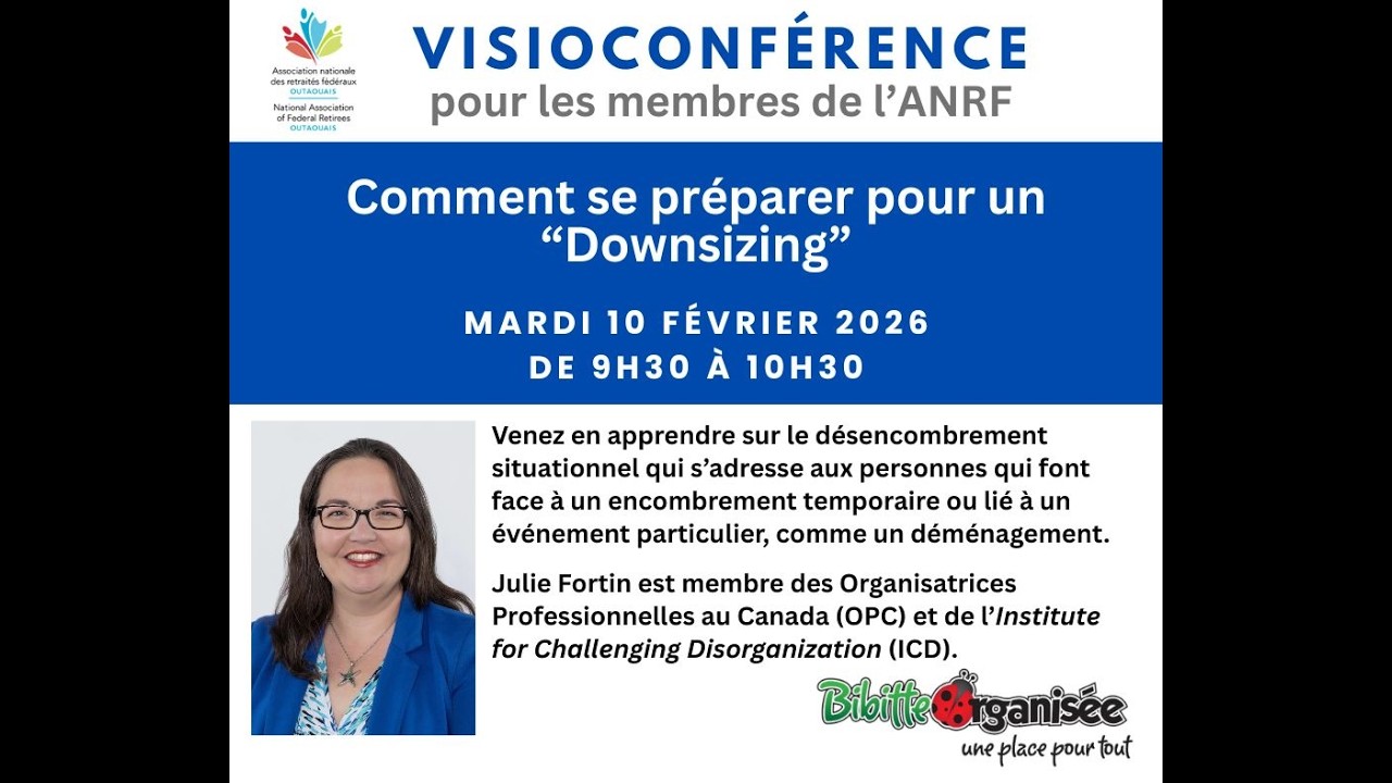 Visioconférence sur la réduction des effets personnels (Downsizing)