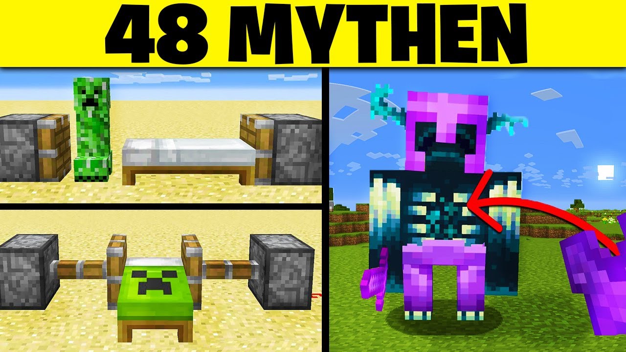 Ich teste 48 MINECRAFT MYTHEN die du nicht glauben wirst!