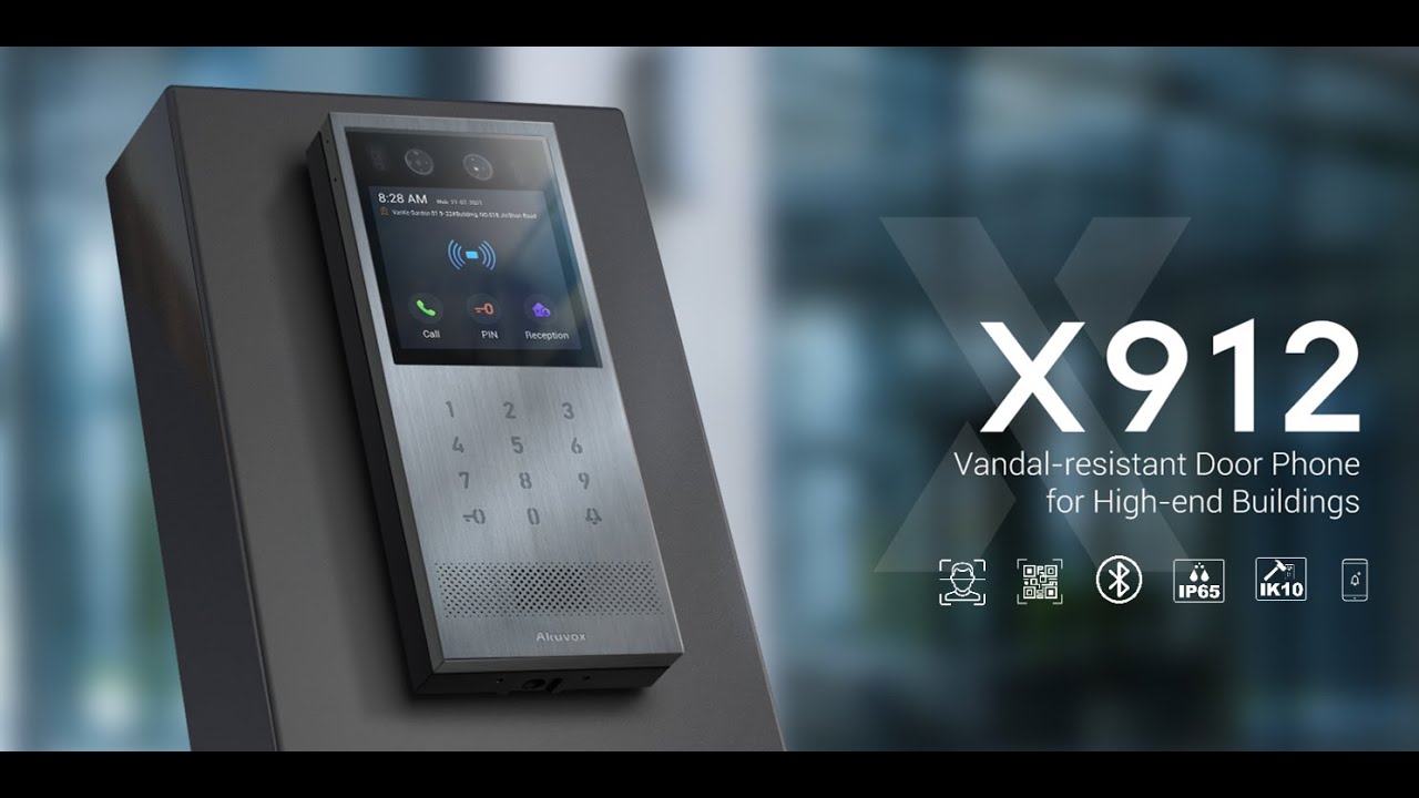 Akuvox X912- Vandal Resistant Smart Door Intercom & QR Code scanning | Cohesive Technologies