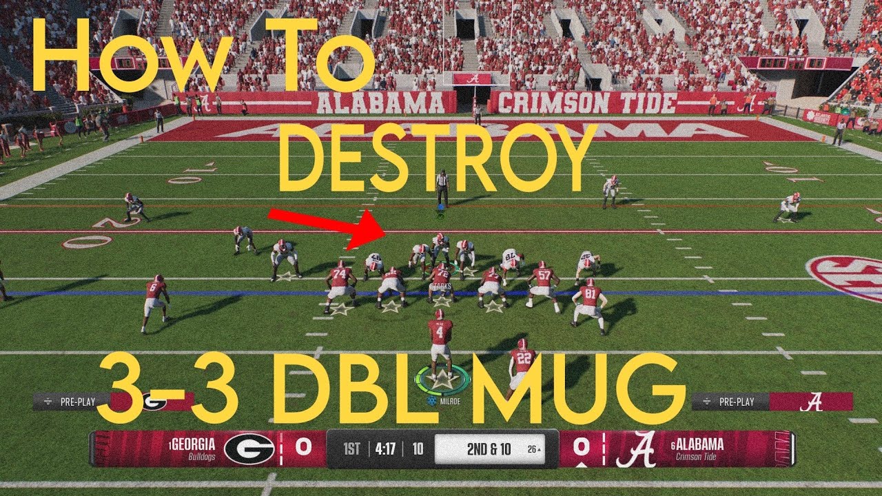 HOW TO EASILY DESTROY NICKEL 3-3 DOUBLE MUG !!!!! | COLLEGE FOOTBALL 25
