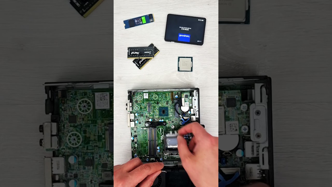 Jak wymienić procesor, pamięć RAM i dysk w Dell Optiplex 7040 Micro USFF #shorts
