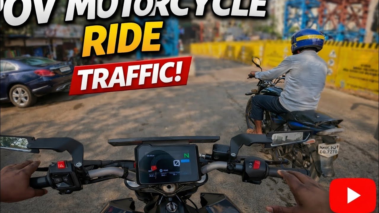 Surviving Crazy City Traffic | POV Ride #roythorttle