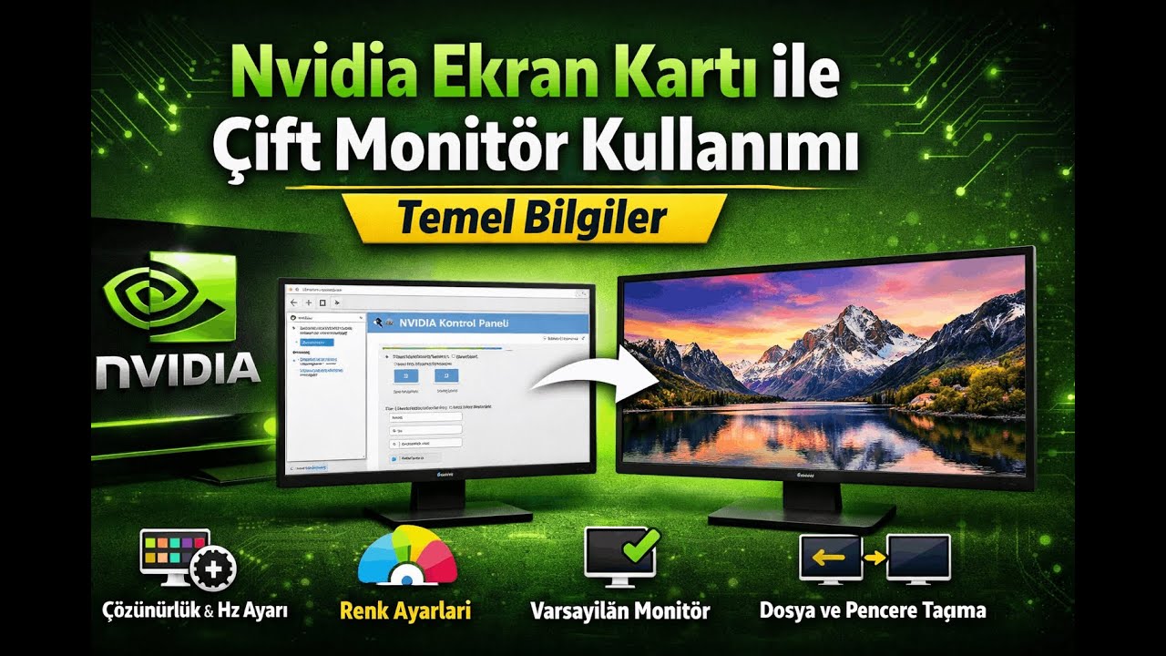 Nvidia Ekran Kartı ile Çift Monitör Kullanımı | Temel Bilgiler