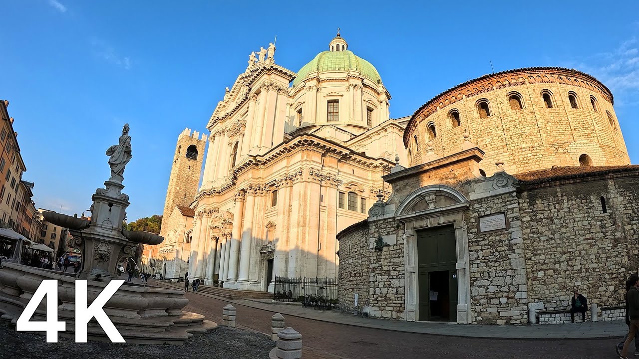 Brescia, Italy | Scenic Walk Through the Historic Heart of the City | 4K