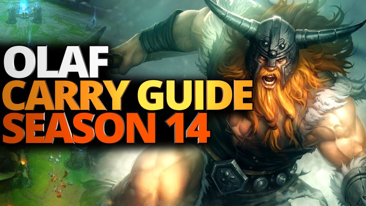 OLAF GUIDE (Season 14) CARRY YOUR TEAM - (Olaf Build, Runes, Mechanics) - League of Legends
