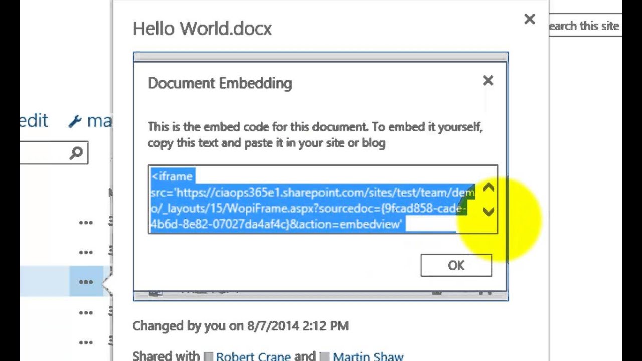 Basics of working with Document Libraries