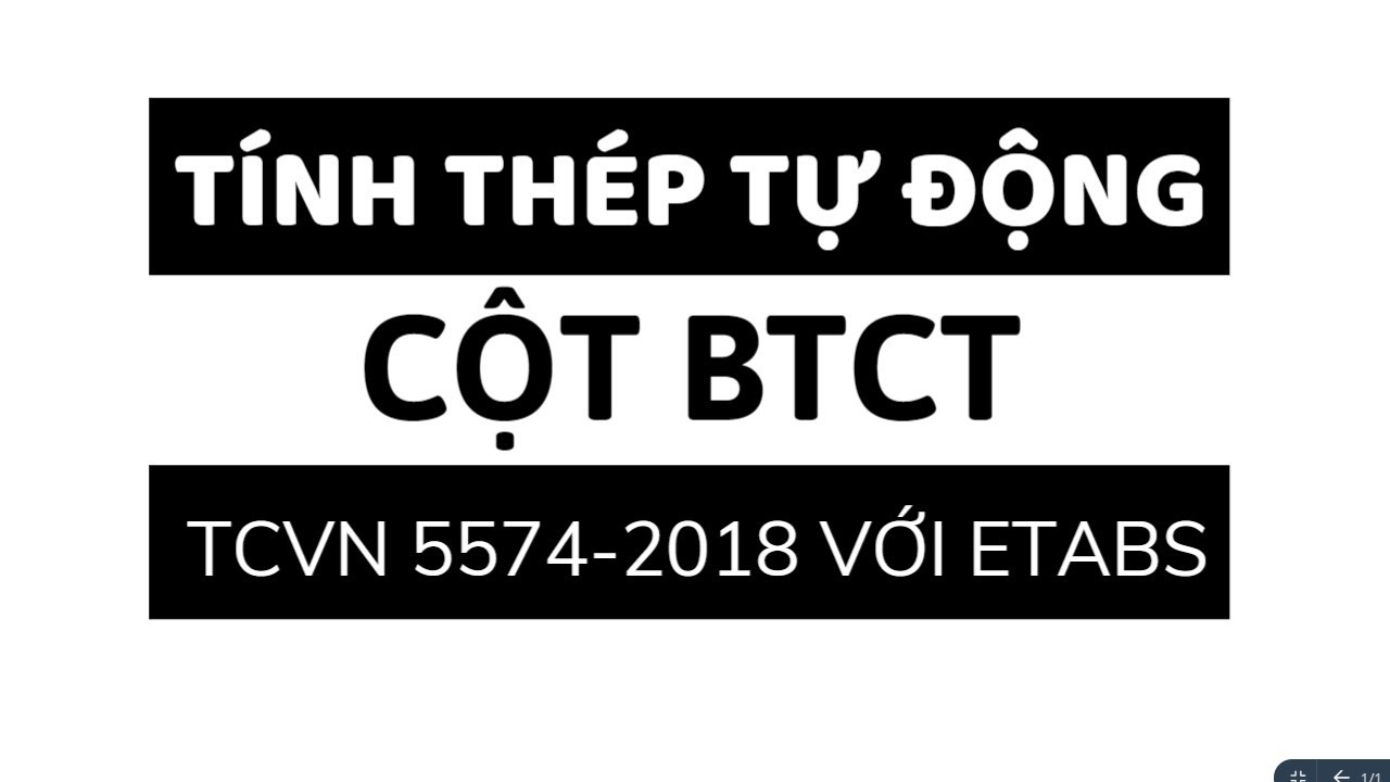 ETABS 17 | Tính thép Tự động Cột Không gian | Tiêu chuẩn Việt Nam