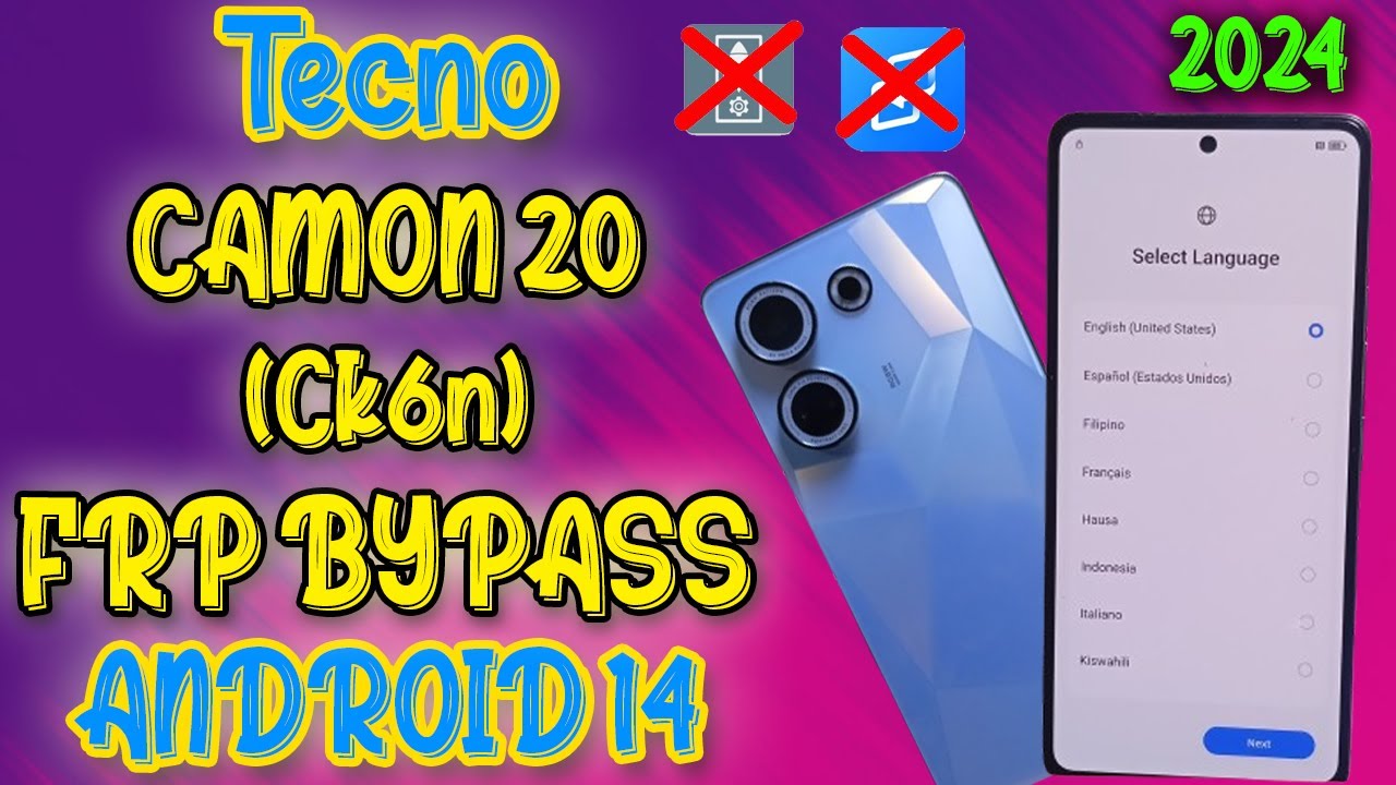 Tecno Camon 20 Frp Bypass Android 14 | Tecno Ck6n Frp Bypass Unlock Tool 2024 | Unisoft Pk