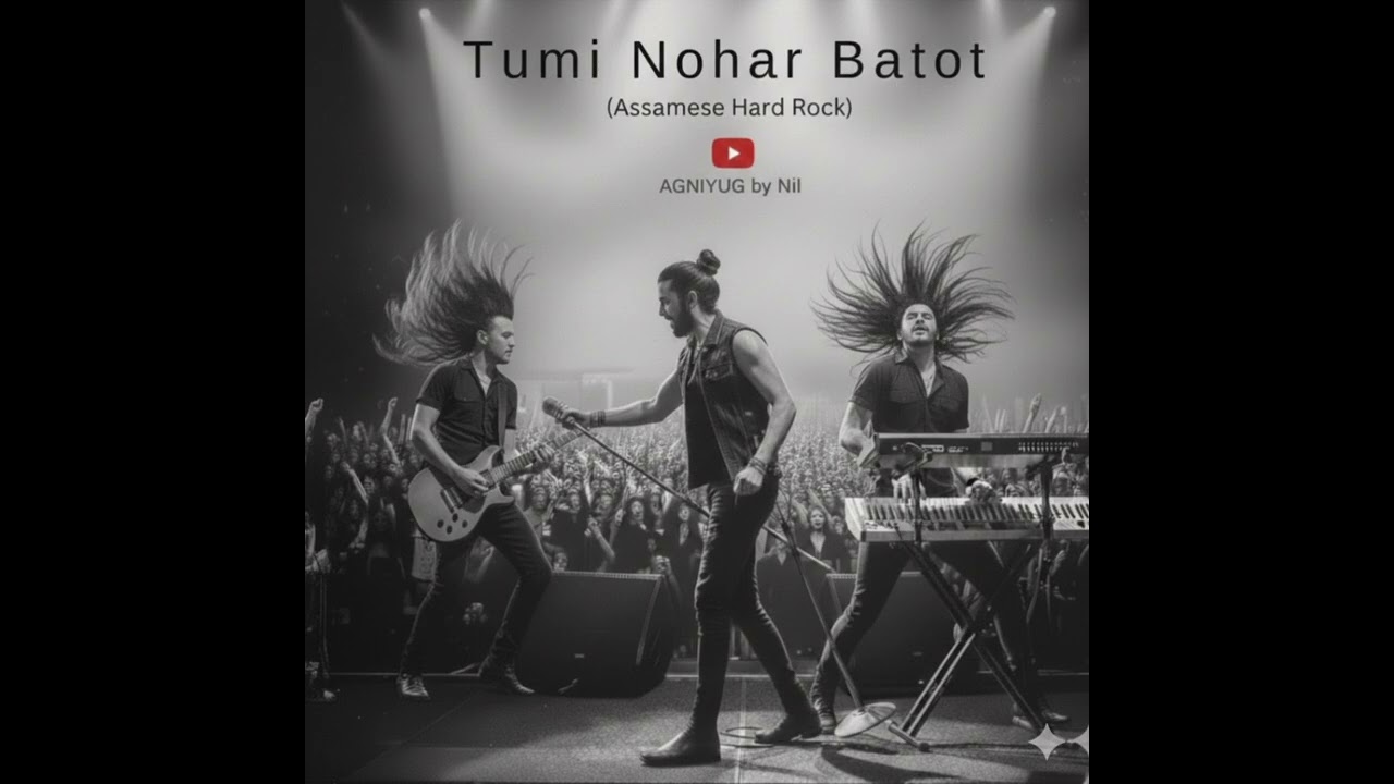 Tumi Nohar Batot - (Official AI hard rock song) | Assamese Hard Rock | AGNIYUG by Nil