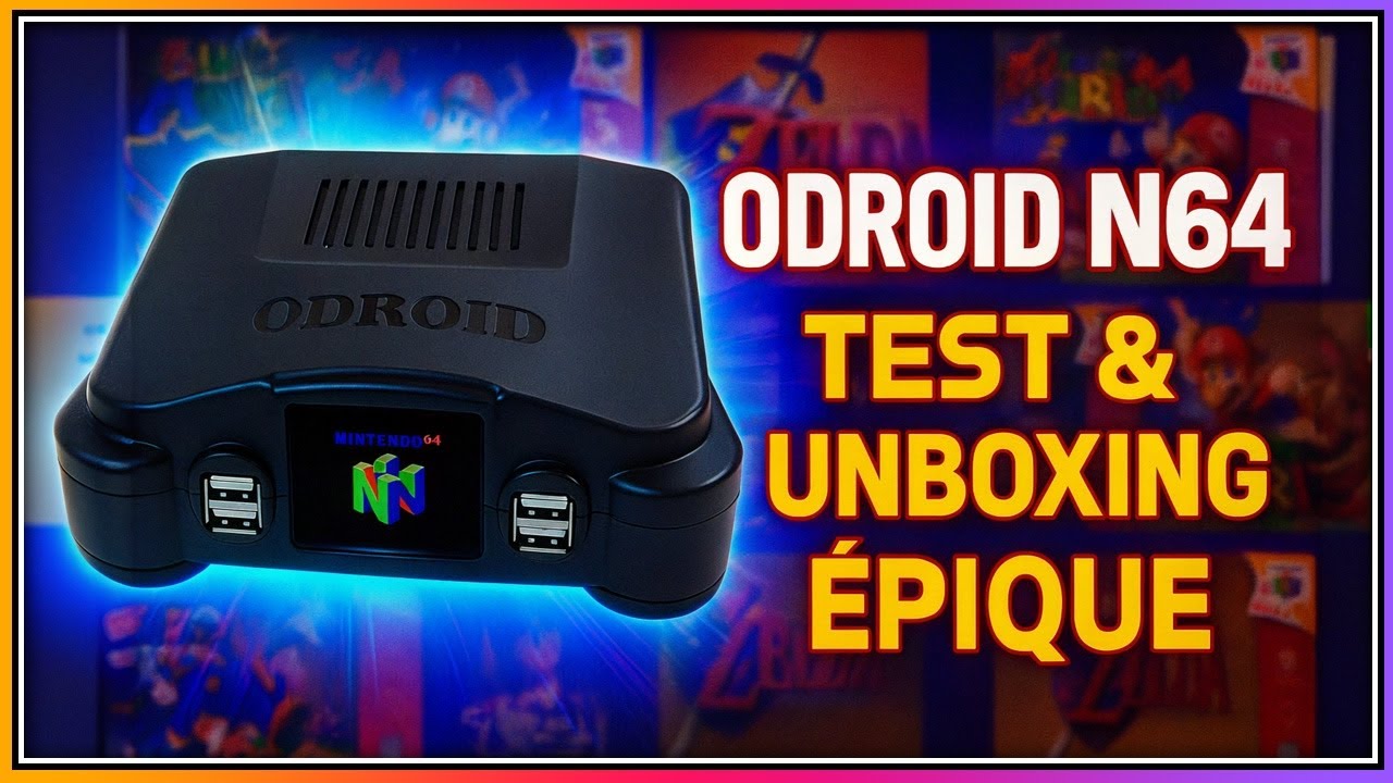 Unboxing et test rapide du boitier N64 Mini Odroid XU4