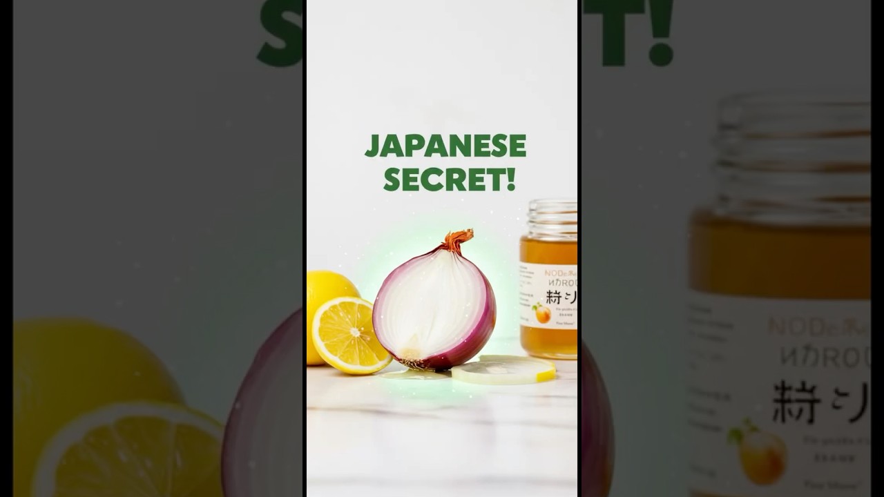 Japanese Secret to Never Getting Sick! 🧅🍯🍋 (Onion Remedy Explained)