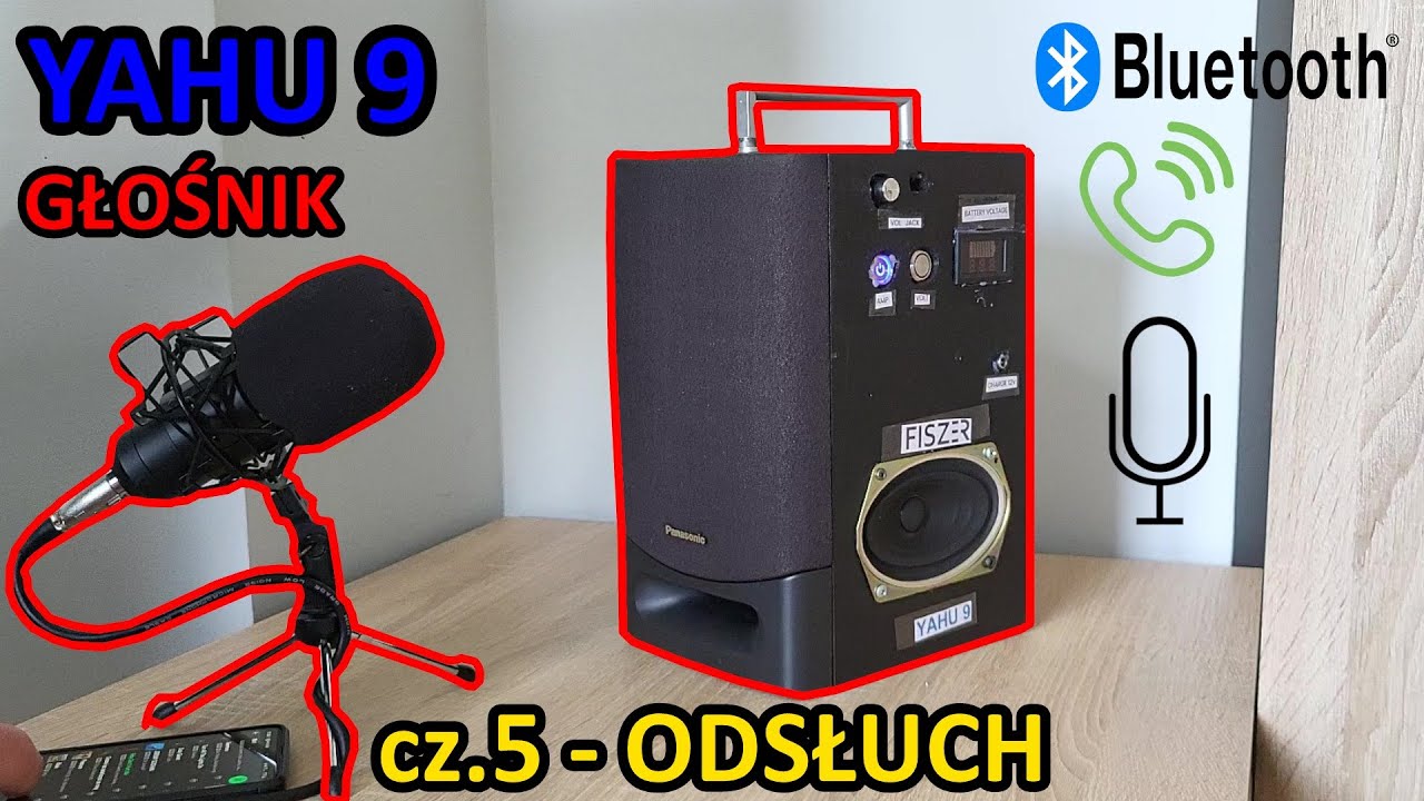 GŁOŚNIK BLUETOOTH DIY - cz.5 - ODSŁUCH bassowanko - YAHU 9 głośnik przenośny | Rivlo