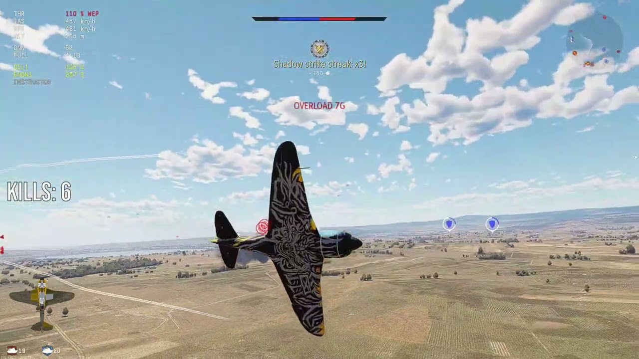 War Thunder La-7 - 9 Kill Match [w/ Commentary]