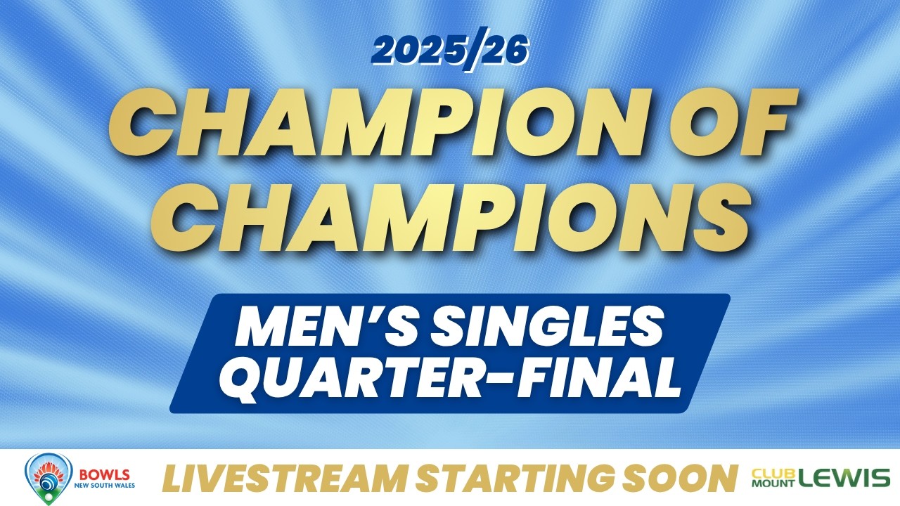 📺 LIVE | 2025/26 Champion of Club Champions Singles| Men: Quarter-Final