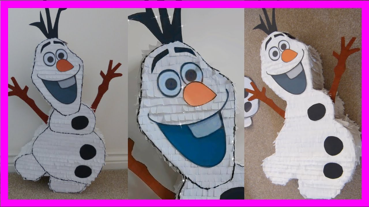 Piñata de OLAF Frozen ⛄ | Como hacer una piñata tu mismo fácil | Piñata paso a paso.