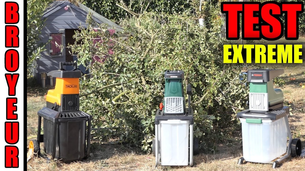 3 Электрический садовый измельчитель  LIDL PARKSIDE VS ALDI FERREX VS TACKLIFE
