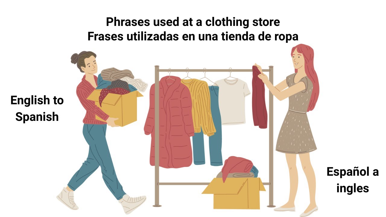 Frases utilizadas en la tienda de ropa - Phrases uses at the clothing store  