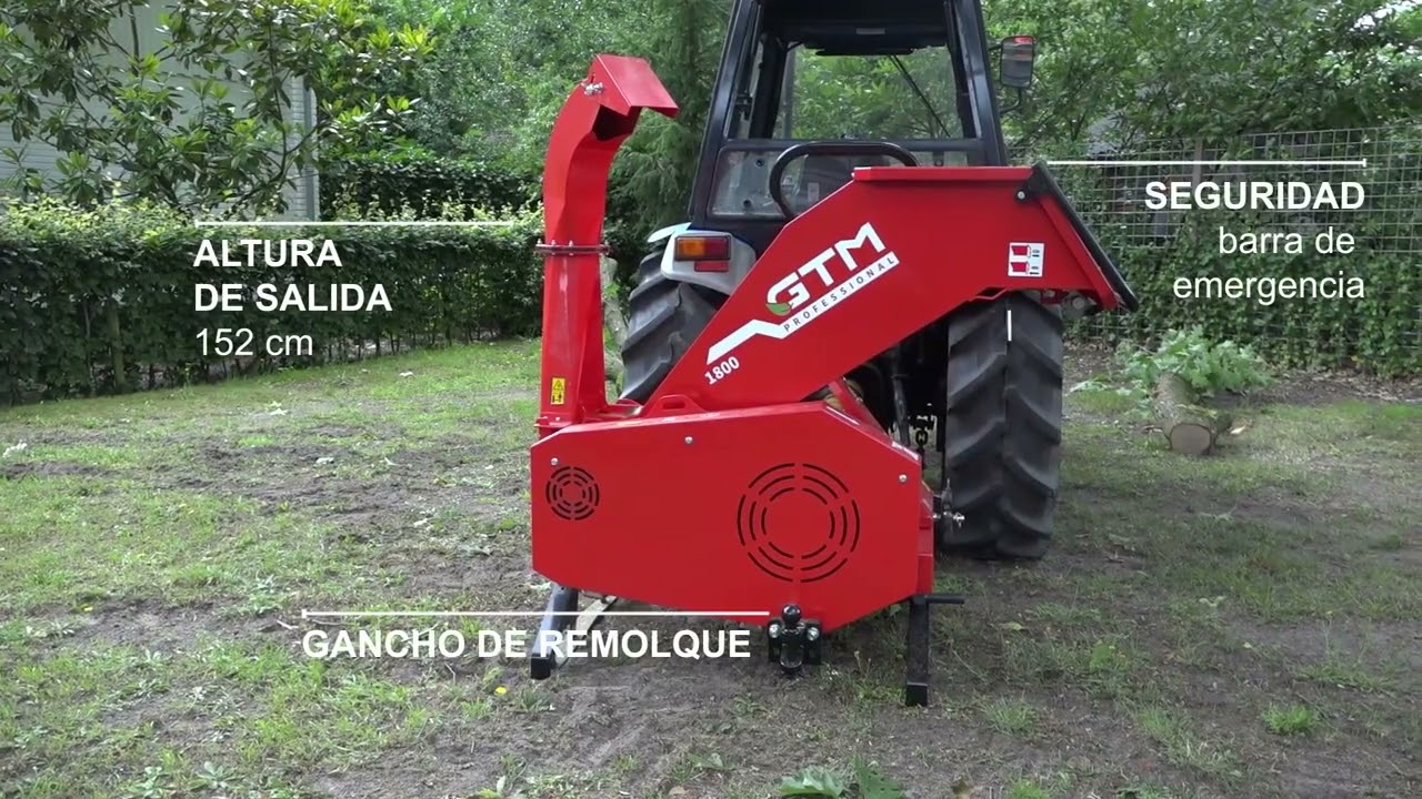 Nueva Trituradora Super Poderosa 1800P con Toma de fuerza - GTM Professional