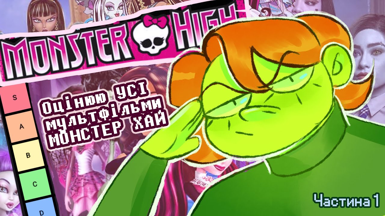 Огляд на MONSTER HIGH | Tier list УСІХ мультфільмів (Частина 1)