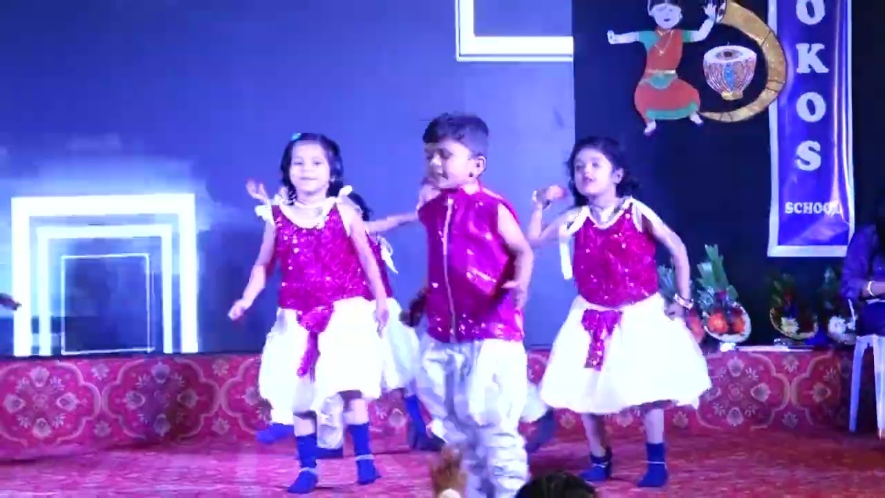 Current Laga Re| Nursery Kids Dance Performance | Annual Function 2026 | Okos International School 🎶
