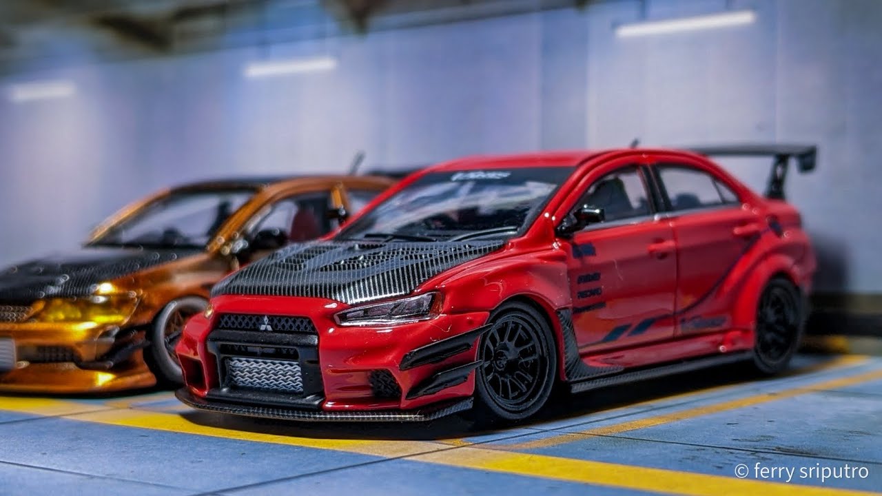 Menyala Abangku!!! CM Model Varis Mitsubishi Lancer Evolution X Red