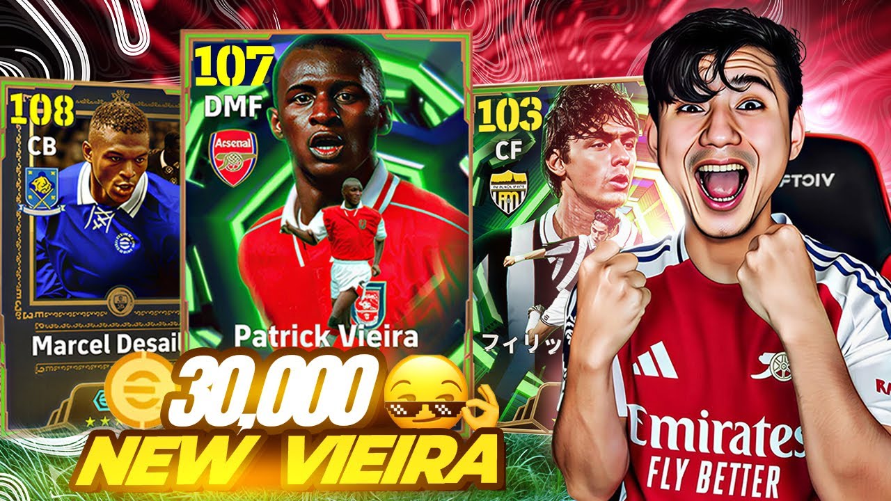 30,000 Coins New Desailly + Vieira + New Inzaghi European Festive Pack Opening! efootball 26 Mobile