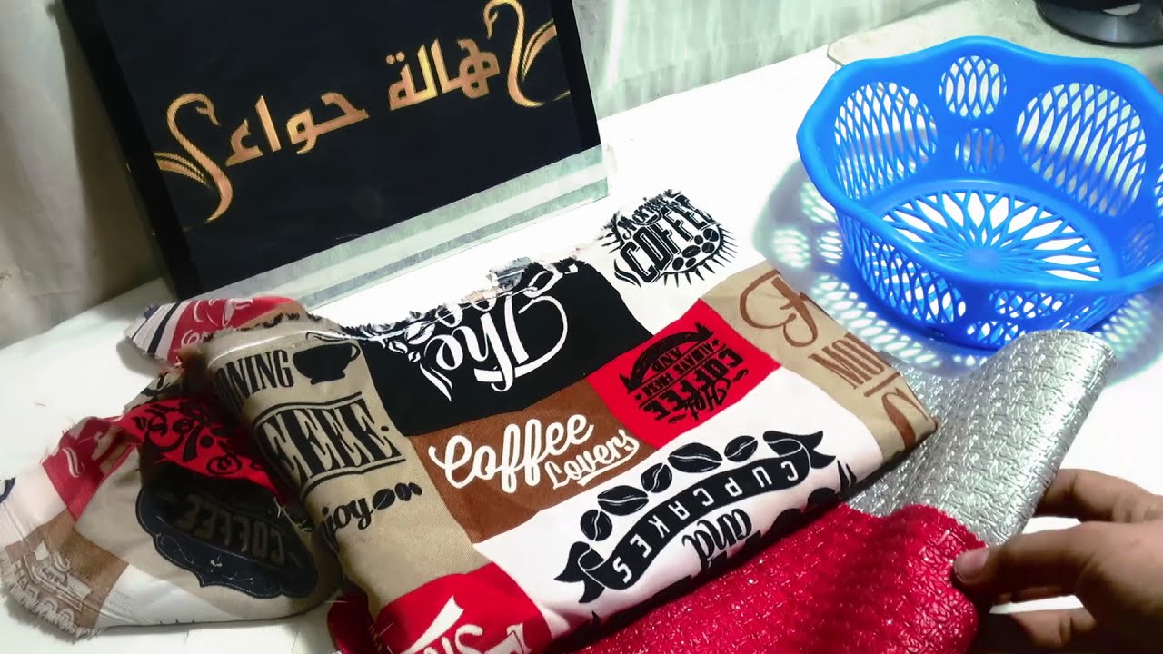 #مشاريع #رمضانية طريقة تغليف سلة  أو حافظةخبز بأرقى ديكور رووووووووووعة لايفوتكم