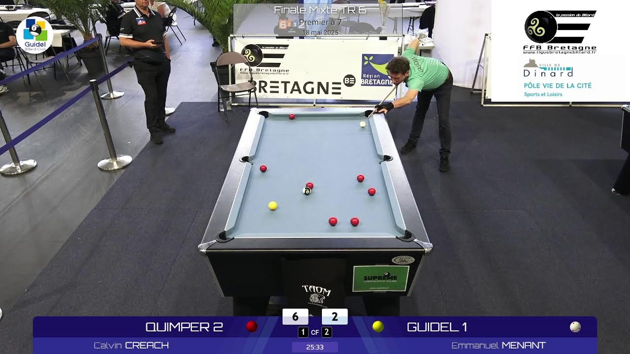 TR DINARD - catégorie mixte - Finale Clavin CREACH vs Emmanuel MENANT