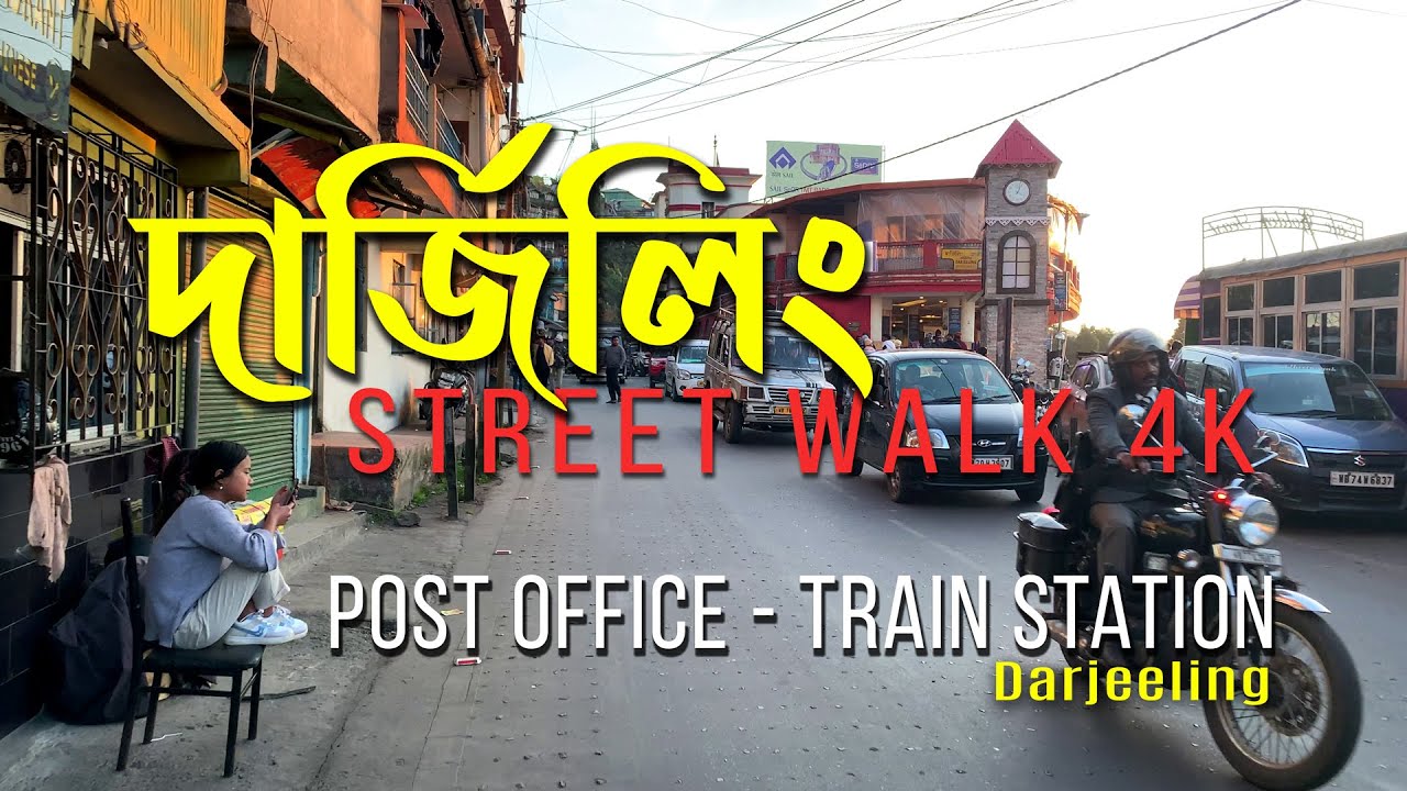 Darjeeling Tour | Rink Mall to Train Station | 4K Street Walk 2023
