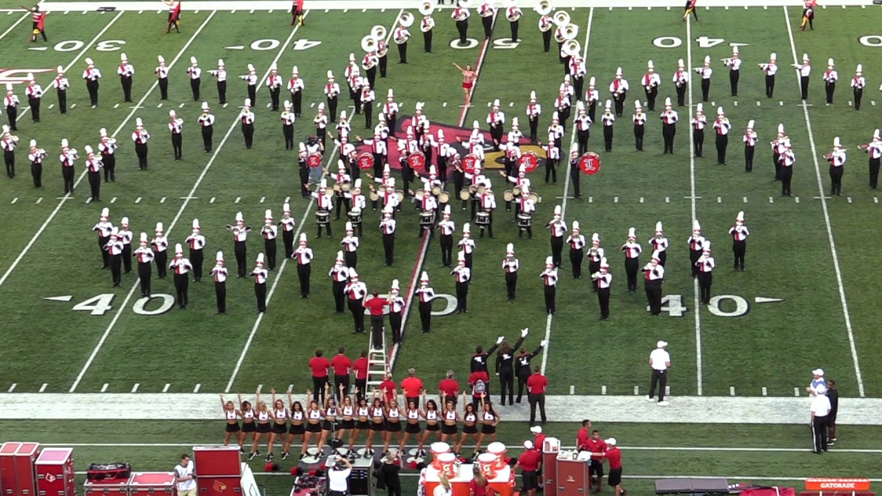 UofL Marching Cards Pregame 9-15-2018