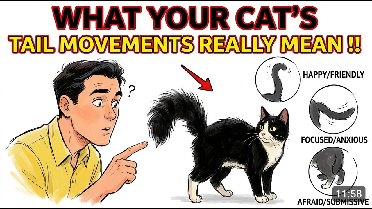 What Your Cat’s Tail Movements REALLY Mean !!